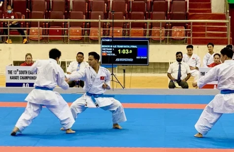 Tuyển karate Việt Nam giành ngôi số 1 giải vô địch Đông Nam Á 2026 với 29 HCV