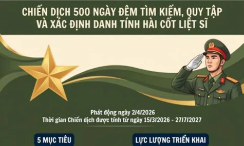 Infographic: Kết quả chiến dịch 500 ngày đêm tìm kiếm, quy tập, xác định danh tính hài cốt liệt sĩ