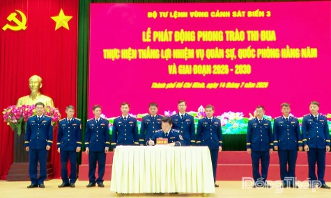 Bộ Tư lệnh Vùng Cảnh sát biển 3 phát động phong trào thi đua giai đoạn 2026 - 2030