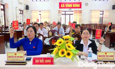 HĐND xã Vĩnh Bình: Thông qua 4 nghị quyết quan trọng
