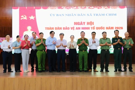 Xã Tràm Chim: Phát huy sức mạnh toàn dân bảo vệ an ninh Tổ quốc