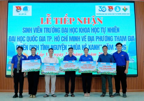 Xã Lấp Vò: Tiếp nhận sinh viên Trường Đại học Khoa học Tự nhiên tham gia Chiến dịch Mùa hè xanh