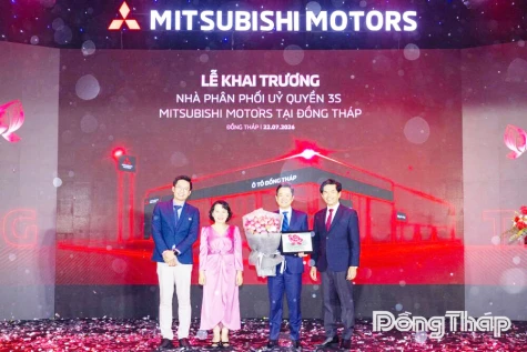 Mitsubishi Motors Đồng Tháp tưng bừng khai trương tại phường Mỹ Trà