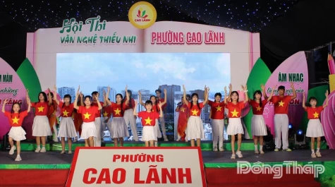Phường Cao Lãnh: Nhiều tiết mục đặc sắc tại Hội thi Văn nghệ thiếu nhi