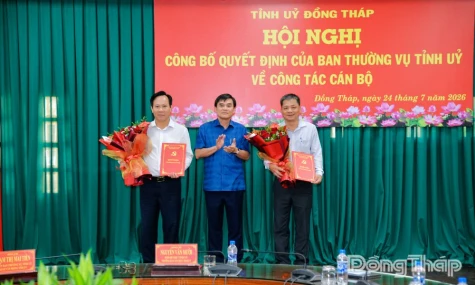 Đồng Tháp: Điều động 2 Bí thư cấp xã tham gia Bộ phận nghiên cứu chuyên đề
