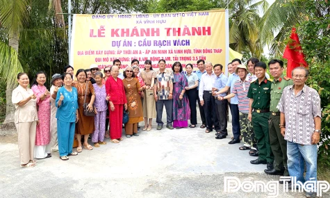 Xã Vĩnh Hựu: Khánh thành cầu Rạch Vách