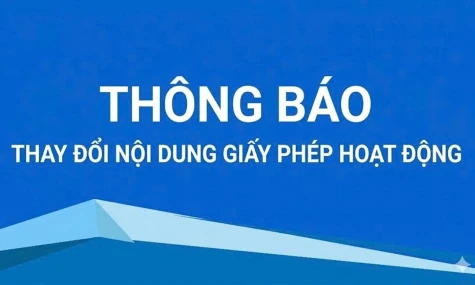Quỹ tín dụng nhân dân Tân Thanh thông báo sửa đổi, bổ sung nội dung Giấy phép hoạt động