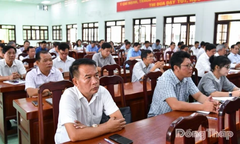 Đồng Tháp: 96 học viên tham gia tập huấn cán bộ Ban Chỉ huy Quân sự cơ quan, tổ chức