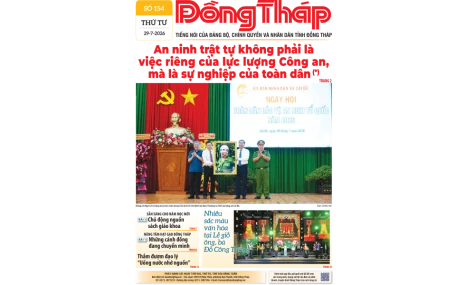 Đón đọc Báo Đồng Tháp số ra ngày 29-7-2026
