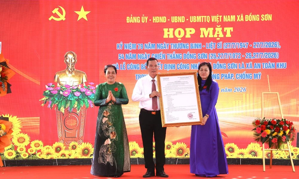 Xã Đồng Sơn: Từ vùng đất cách mạng anh hùng đến xã An toàn khu vươn mình phát triển