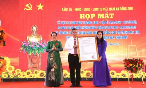 Xã Đồng Sơn: Từ vùng đất cách mạng anh hùng đến xã An toàn khu vươn mình phát triển