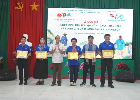 Chiến dịch Mùa hè xanh thực hiện nhiều phần việc ý nghĩa tại xã Tân Dương