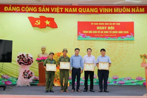 Xã Mỹ Thọ phát huy sức mạnh toàn dân bảo vệ an ninh Tổ quốc