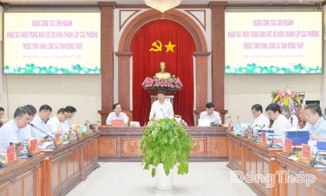 Inter-Ministerial Delegation Concludes Working Sessions with Vinh Long and Dong Thap Provinces