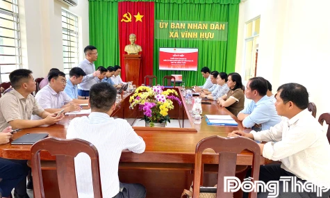 Ký kết triển khai nền tảng số Viettel Tammi Oa giữa UBND xã Vĩnh Hựu và Viettel Đồng Tháp