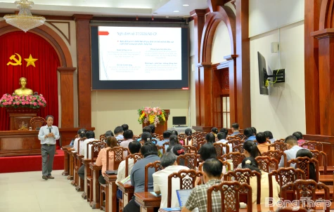 Đồng Tháp: Tập huấn nâng cao năng lực đổi mới sáng tạo và quản lý, cải tiến năng suất chất lượng