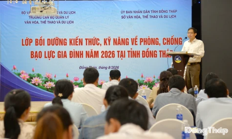 Đồng Tháp: Bồi dưỡng kiến thức, kỹ năng phòng, chống bạo lực gia đình