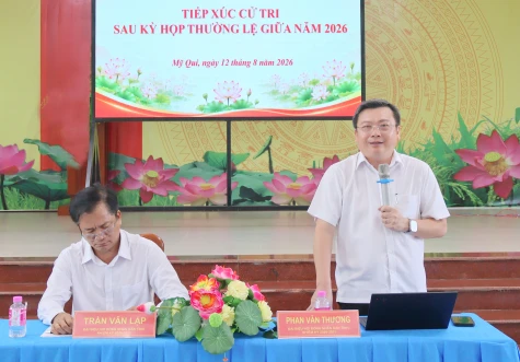 Xã Mỹ Quí: Cử tri kiến nghị nhiều vấn đề về nông nghiệp, hạ tầng giao thông