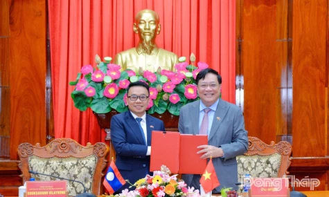Dong Thap, Laos' Champasak Province Strengthen Cooperation