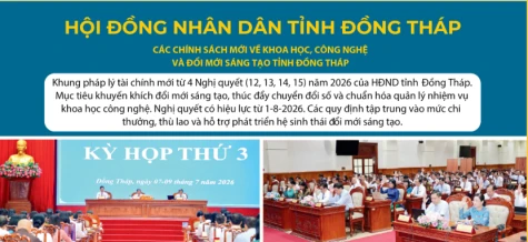 [Infographic] Các chính sách mới về khoa học, công nghệ và đổi mới sáng tạo tỉnh Đồng Tháp