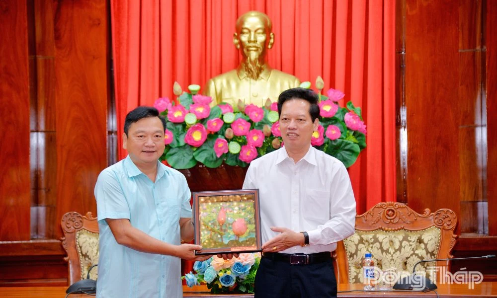Đoàn công tác tỉnh Hà Tĩnh trao đổi, học tập kinh nghiệm tại Đồng Tháp