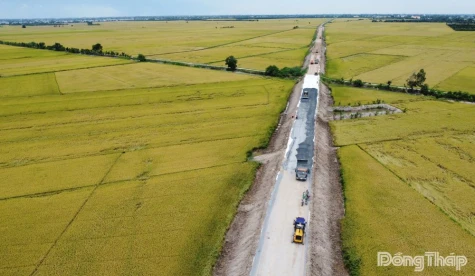 Đường tỉnh 857: Vượt khó, tăng tốc thi công