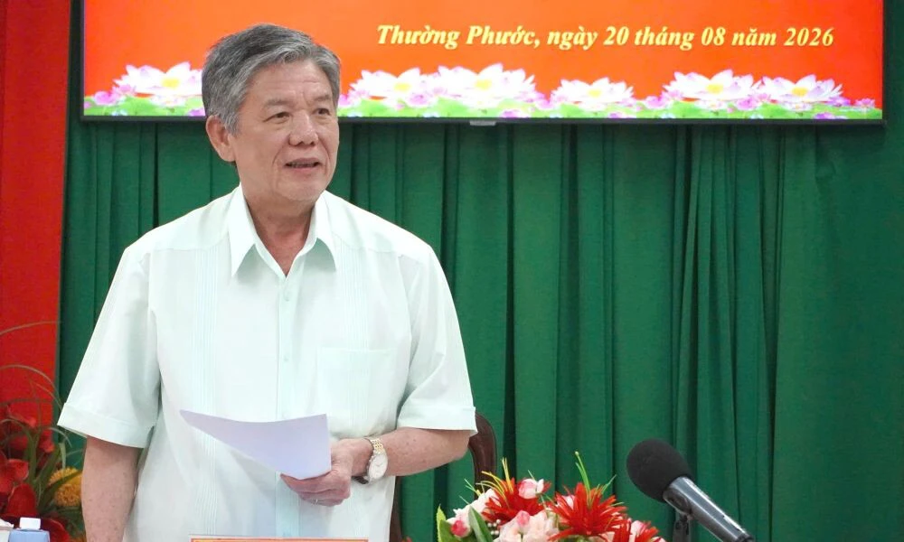 Bí thư Tỉnh ủy Ngô Chí Cường: Phát huy tối đa tiềm năng, lợi thế xã biên giới Thường Phước