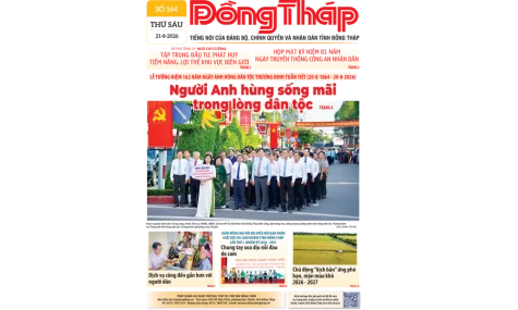 Đón đọc Báo Đồng Tháp số ra ngày 21-8-2026
