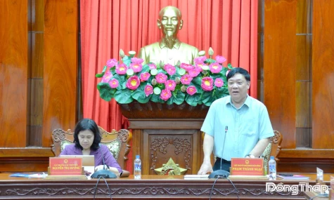 Đoàn công tác Cục Thống kê làm việc với UBND tỉnh Đồng Tháp