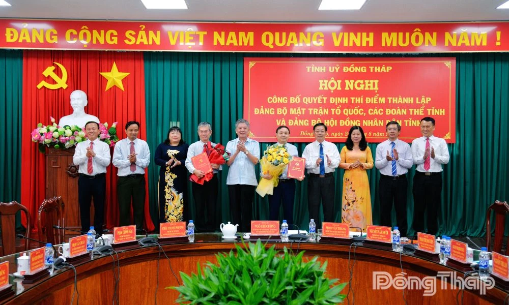 Đồng Tháp: Thành lập 2 Đảng bộ trực thuộc Tỉnh ủy