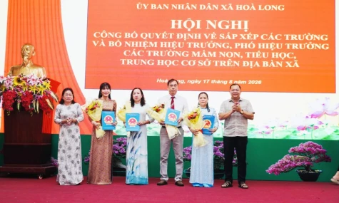 Xã Hòa Long: Tinh gọn tổ chức bộ máy, nâng cao chất lượng giáo dục
