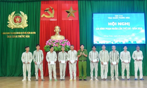 Ấm áp Hội nghị gia đình phạm nhân tại Trại giam Phước Hòa