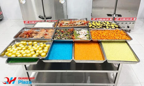 Tủ cơm cho quán buffet giúp bếp phục vụ liên tục