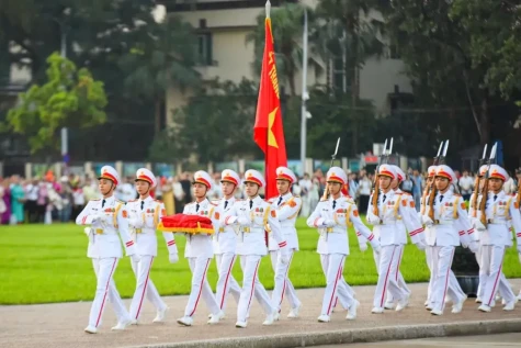 Trang nghiêm Lễ Thượng cờ tại Quảng trường Ba Đình ngày Quốc khánh 2-9