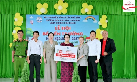 Prudential “Trao gửi yên tâm”: Thêm nguồn nước sạch cho học sinh tại Đồng Tháp và Cà Mau