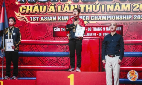 Võ Thị Thanh Tuyền đoạt Huy chương Vàng Giải Vô địch Kun Khmer châu Á 2026