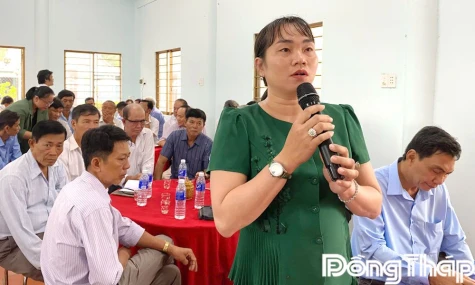 Đồng Tháp: Gặp gỡ đối thoại với cán bộ, hội viên nông dân