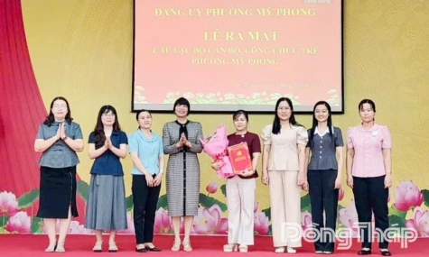 Phường Mỹ Phong: Xây dựng đội ngũ cán bộ, công chức trẻ năng động, trách nhiệm