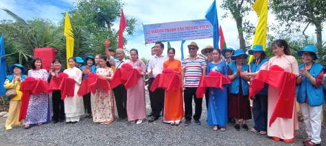 Xã Phong Hòa: Khánh thành cầu Mương Tiệm 2