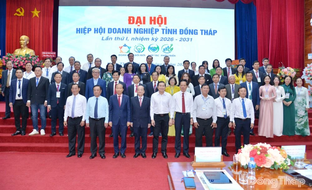 Tiến sĩ Trần Thanh Đức đắc cử chức Chủ tịch Hiệp hội Doanh nghiệp tỉnh Đồng Tháp nhiệm kỳ 2026 - 2031