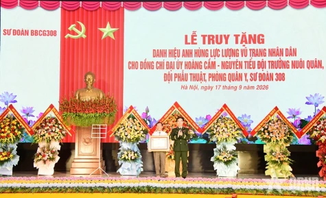 Người sáng tạo ra bếp Hoàng Cầm được truy tặng danh hiệu Anh hùng Lực lượng vũ trang nhân dân