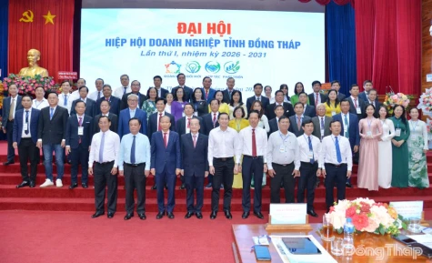Tiến sĩ Trần Thanh Đức đắc cử chức Chủ tịch Hiệp hội Doanh nghiệp tỉnh Đồng Tháp nhiệm kỳ 2026 - 2031