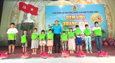 Ấm áp đêm Trung thu cho con đoàn viên tại Khu công nghiệp Sa Đéc