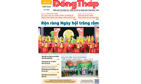Đón đọc Báo Đồng Tháp số ra ngày 21-9-2026