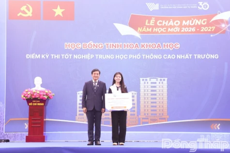 Dong Thap Student Nguyen Ngoc Tran Receives Full ‘Tinh Hoa Khoa Hoc’ Scholarship