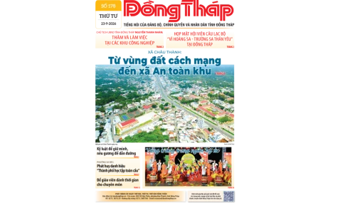 Đón đọc Báo Đồng Tháp số ra ngày 23-9-2026