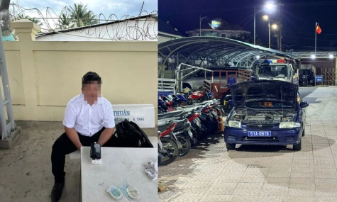 Phát hiện ô tô "2 biển số", tài xế không có Giấy phép lái xe