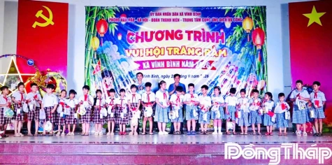 Xã Vĩnh Bình: Sôi nổi các hoạt động vui Tết Trung thu cho thiếu nhi
