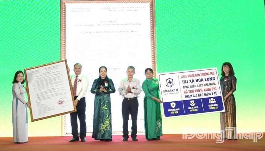 Hòa Long công bố Quyết định công nhận xã An toàn khu
