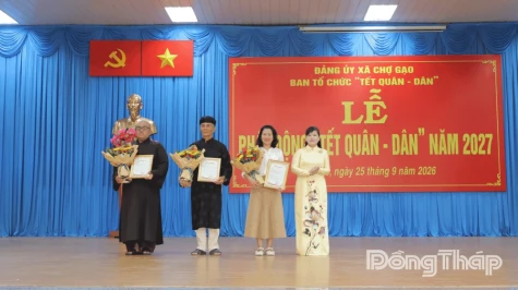 Gần 1,5 tỷ đồng thực hiện “Tết Quân - Dân” tại xã Chợ Gạo